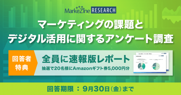【回答者特典あり!】MarkeZineがアンケート調査を開始